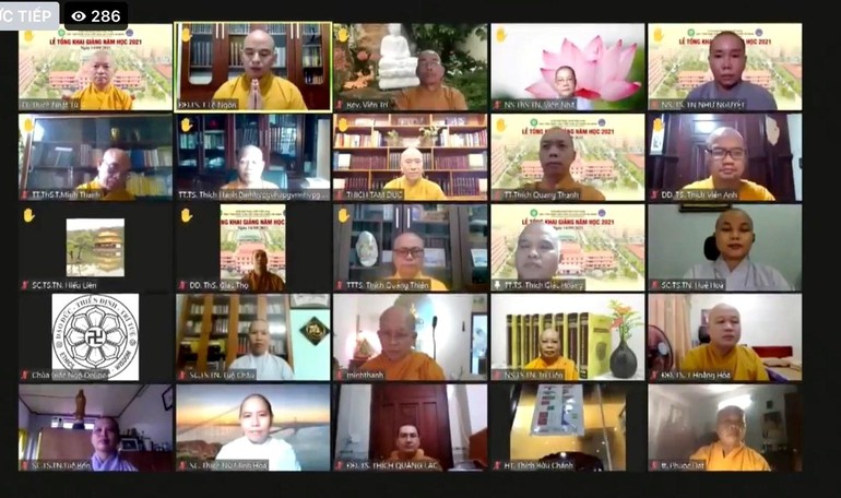 Học viện Phật giáo TP HCM chính thức khai giảng trực tuyến
