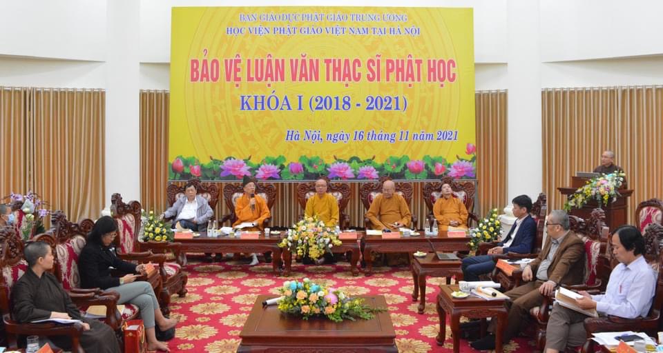 4 học viên bảo vệ thành công luận văn tốt nghiệp Thạc sĩ Phật học tại Học viện Phật giáo Hà Nội