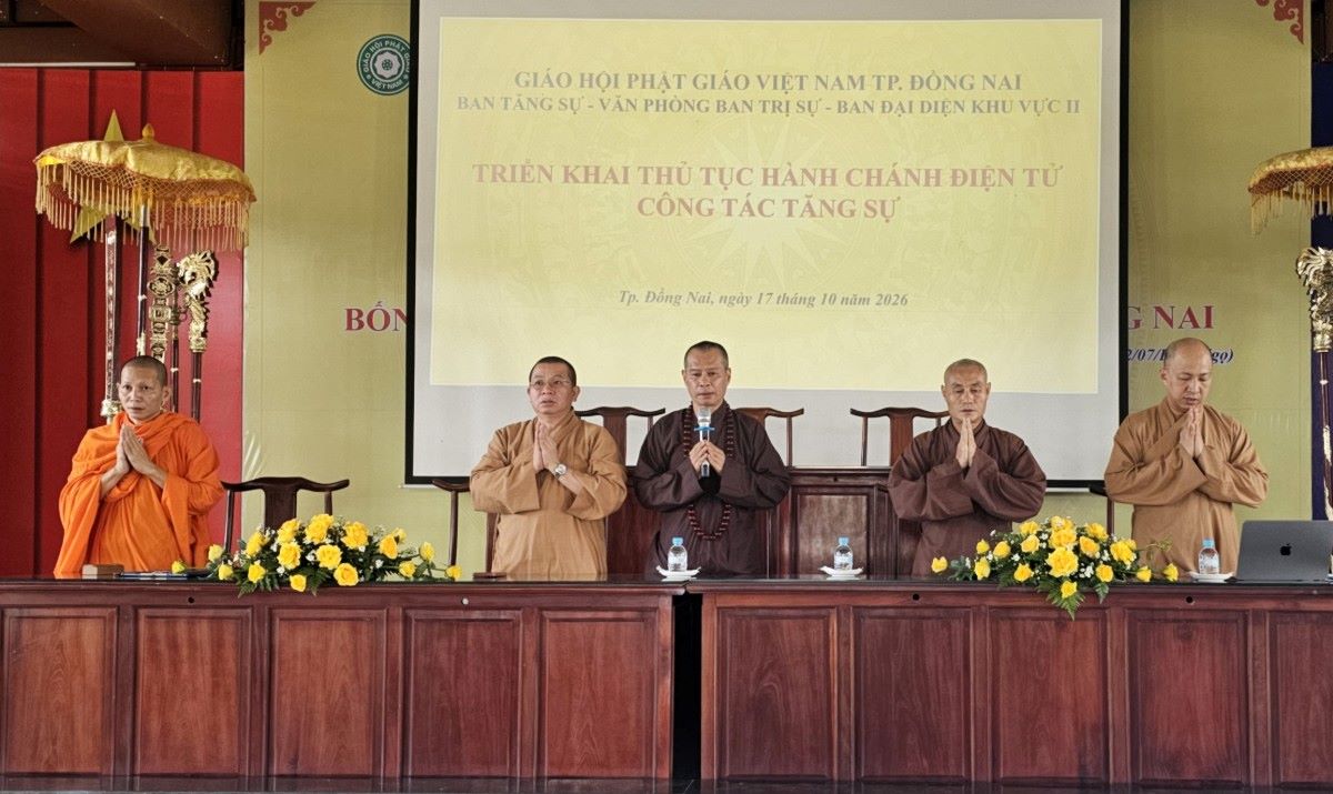 Đồng Nai triển khai hành chính điện tử trong hoạt động Phật sự