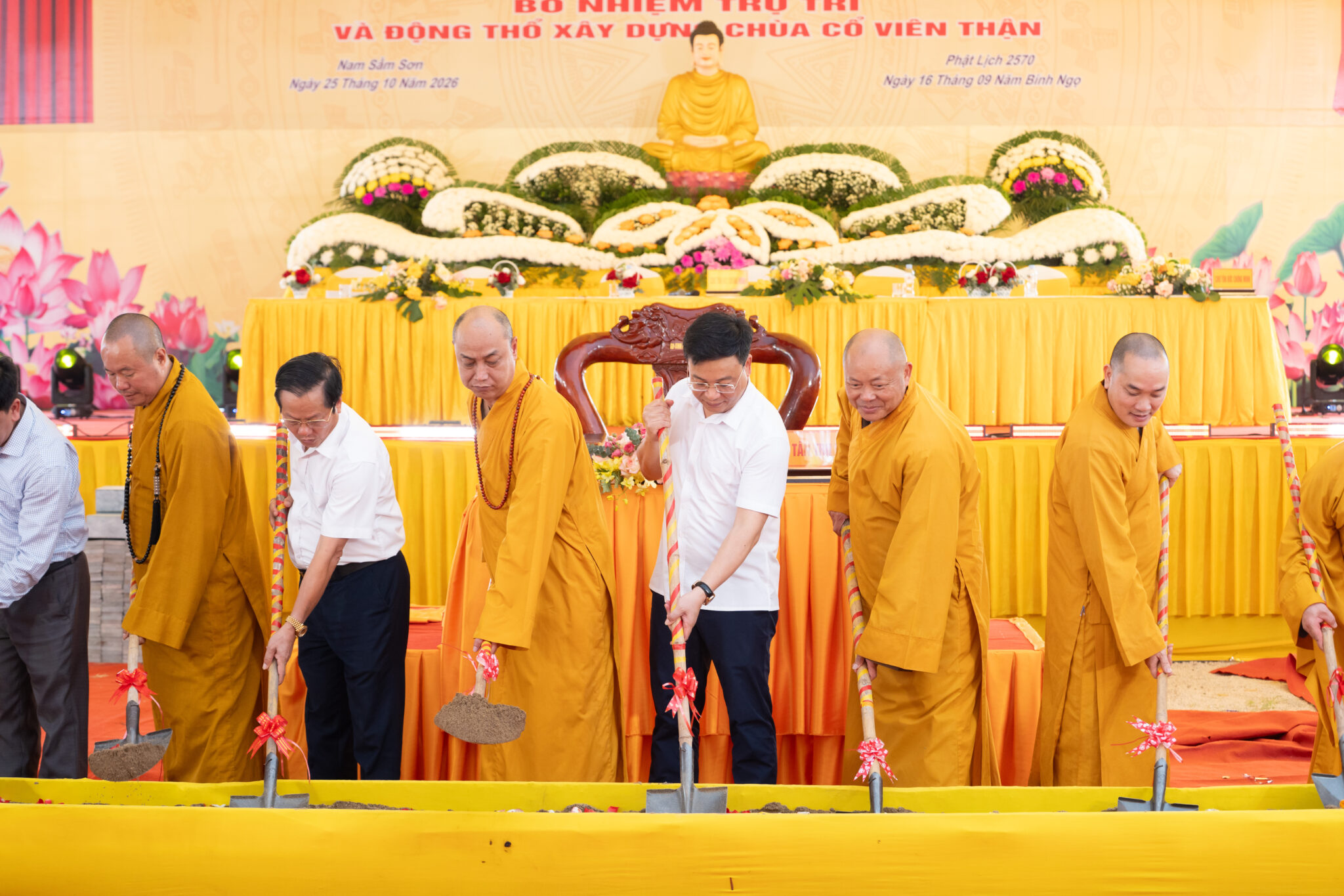 Thanh Hóa: Công bố quyết định bổ nhiệm trụ trì và động thổ xây dựng chùa Viên Thận